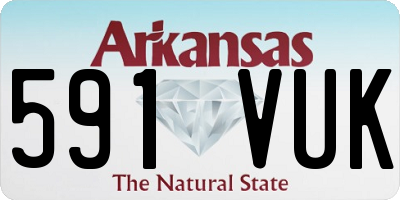 AR license plate 591VUK