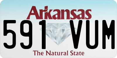 AR license plate 591VUM