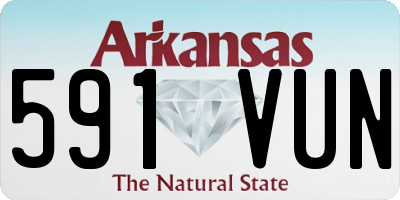 AR license plate 591VUN