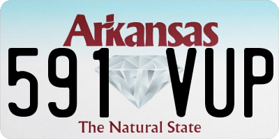 AR license plate 591VUP