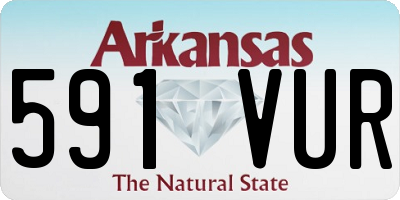 AR license plate 591VUR