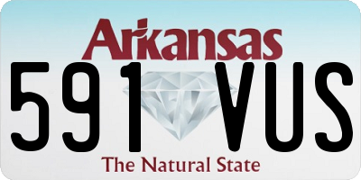 AR license plate 591VUS