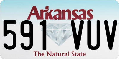 AR license plate 591VUV