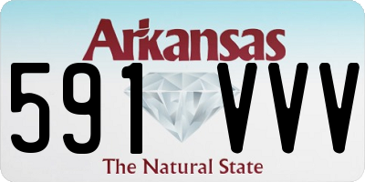 AR license plate 591VVV