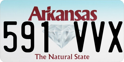 AR license plate 591VVX