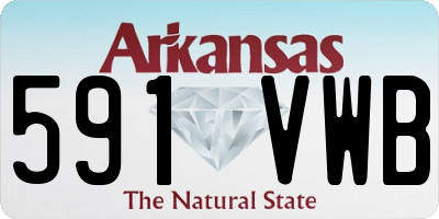 AR license plate 591VWB