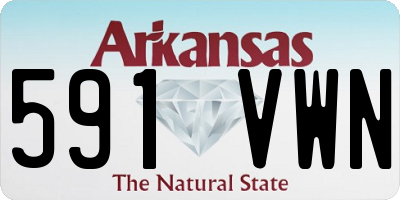 AR license plate 591VWN