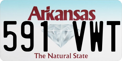 AR license plate 591VWT