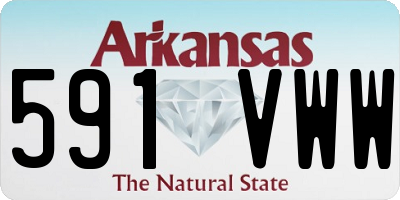AR license plate 591VWW