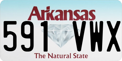 AR license plate 591VWX