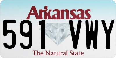 AR license plate 591VWY