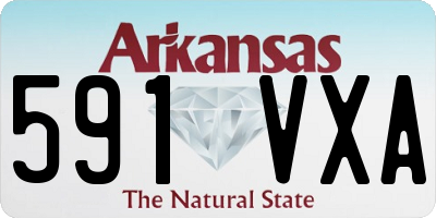 AR license plate 591VXA