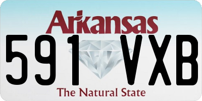 AR license plate 591VXB