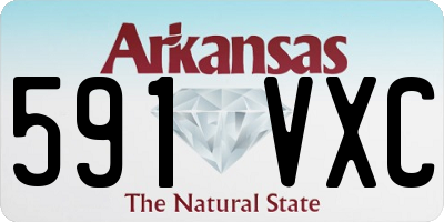 AR license plate 591VXC