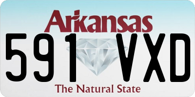 AR license plate 591VXD