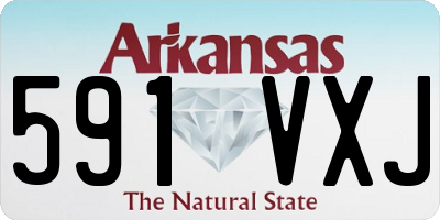 AR license plate 591VXJ