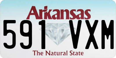 AR license plate 591VXM
