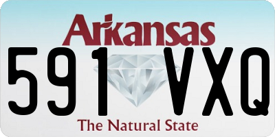 AR license plate 591VXQ