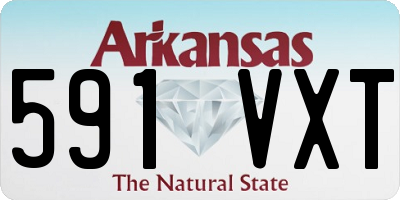 AR license plate 591VXT