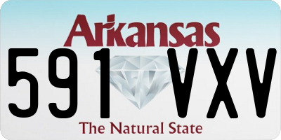 AR license plate 591VXV