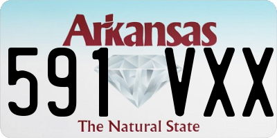 AR license plate 591VXX