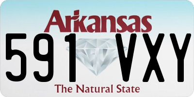 AR license plate 591VXY