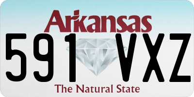 AR license plate 591VXZ