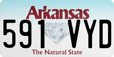 AR license plate 591VYD