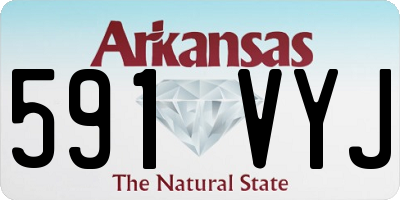 AR license plate 591VYJ