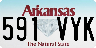 AR license plate 591VYK