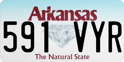 AR license plate 591VYR