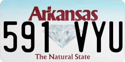 AR license plate 591VYU