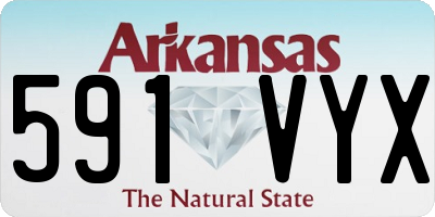 AR license plate 591VYX