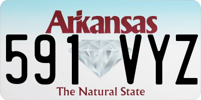 AR license plate 591VYZ