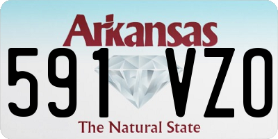 AR license plate 591VZO