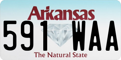AR license plate 591WAA