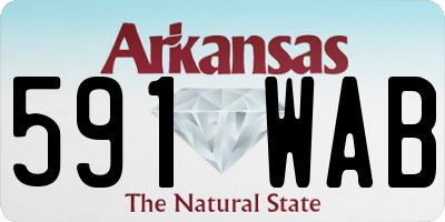 AR license plate 591WAB