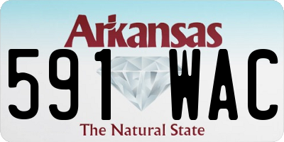 AR license plate 591WAC