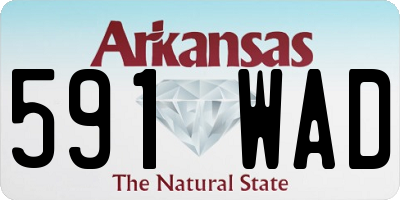 AR license plate 591WAD