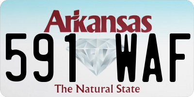 AR license plate 591WAF