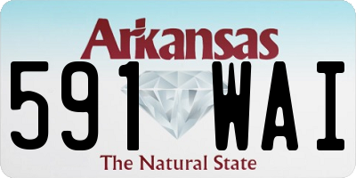 AR license plate 591WAI