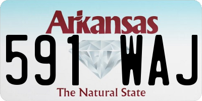 AR license plate 591WAJ