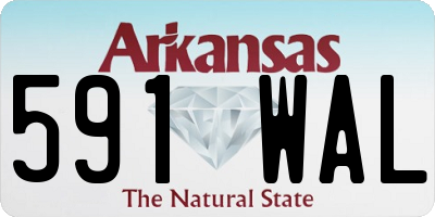 AR license plate 591WAL