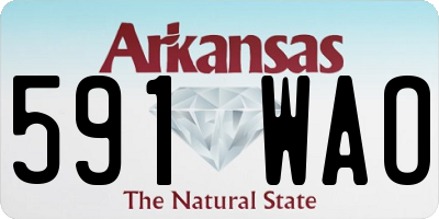 AR license plate 591WAO