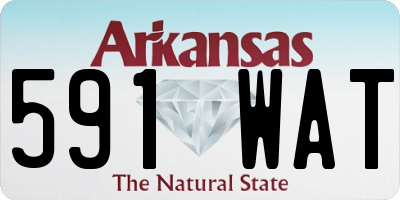 AR license plate 591WAT