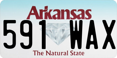 AR license plate 591WAX