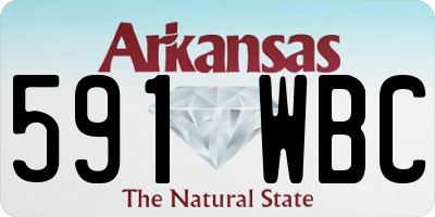 AR license plate 591WBC
