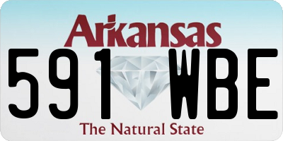 AR license plate 591WBE