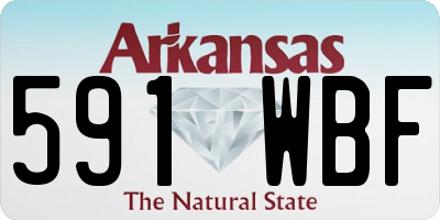 AR license plate 591WBF