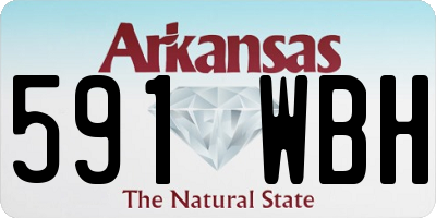 AR license plate 591WBH